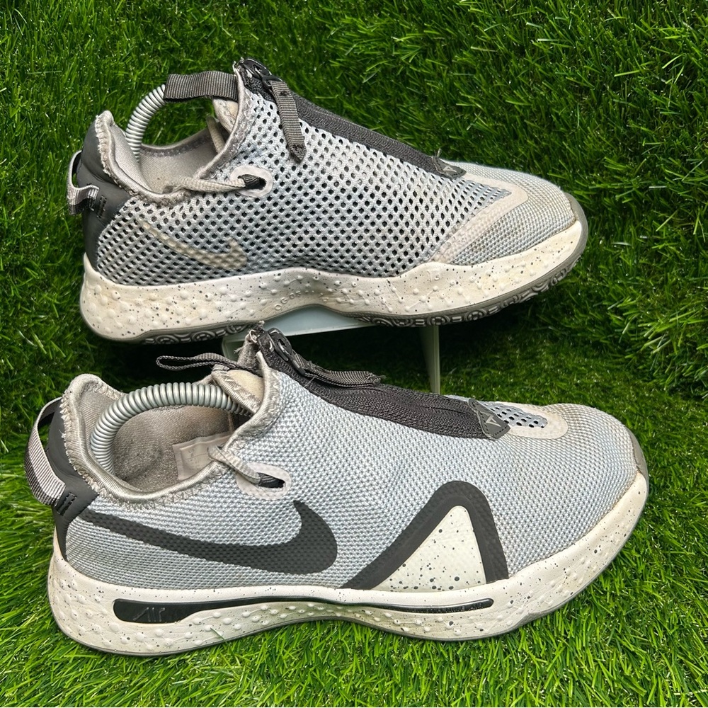 Nike PG 4 Wolf Grey Black Basketball Shoes CK5828-001 Mens Size 8